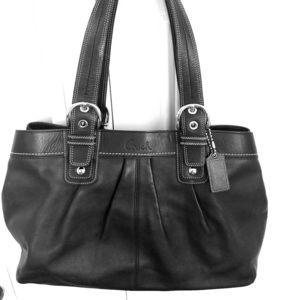 Coach Bag (Black Leather)